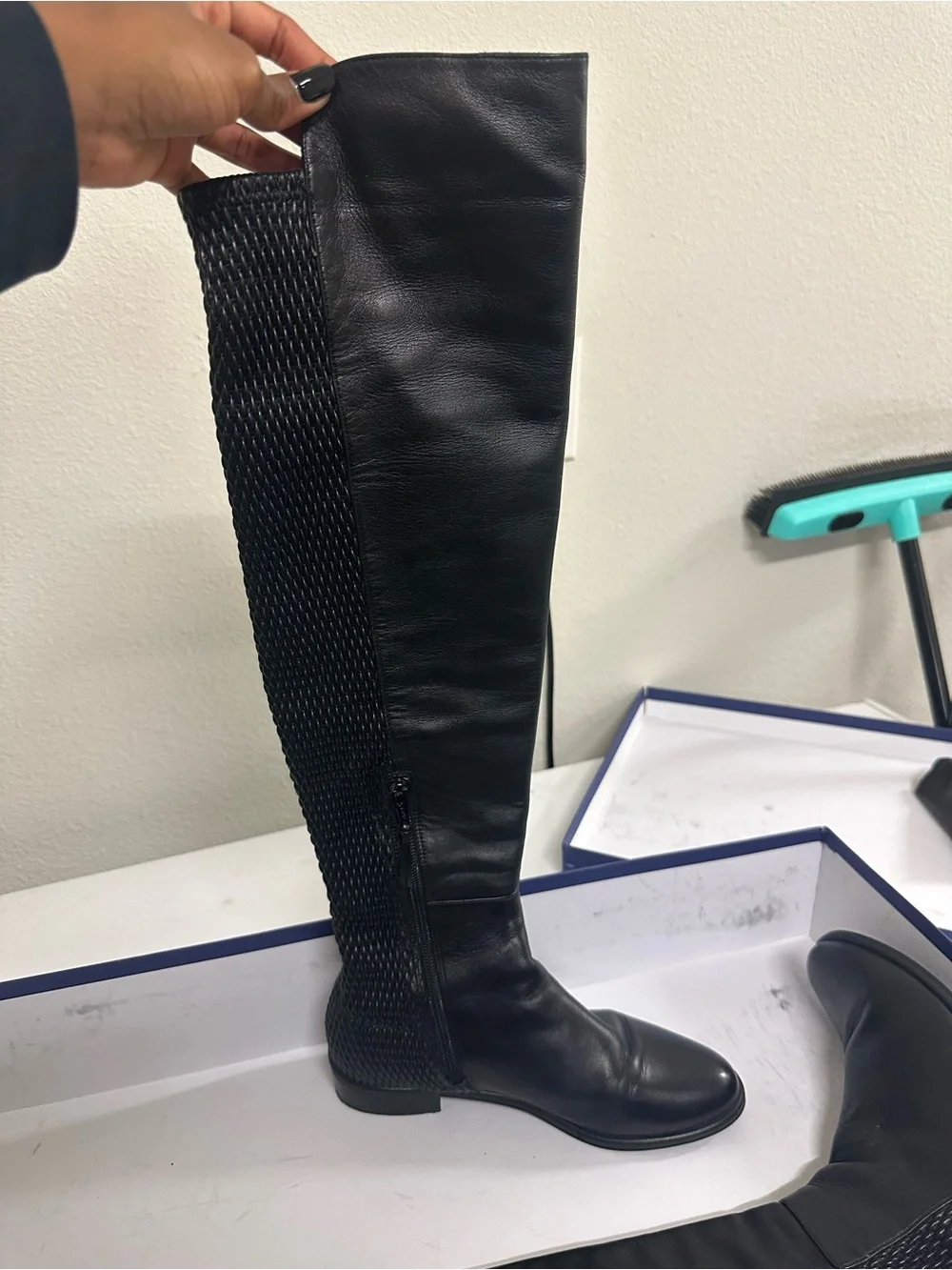 Stuart Weitzman closure stacked